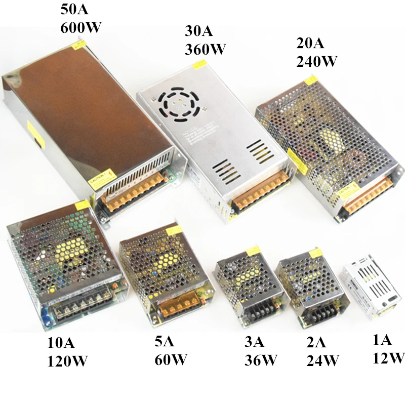 12V Switch LED Power Supply Transformer,1A/3A/5A/6.5A/8.5A/10A/12.5A/15A/16.5A/20A/25A/30A/40A/50A/60A
12V Switch LED Power Supply Transformer,1A/3A/5A/6.5A/8.5A/10A/12.5A/15A/16.5A/20A/25A/30A/40A/50A/60A