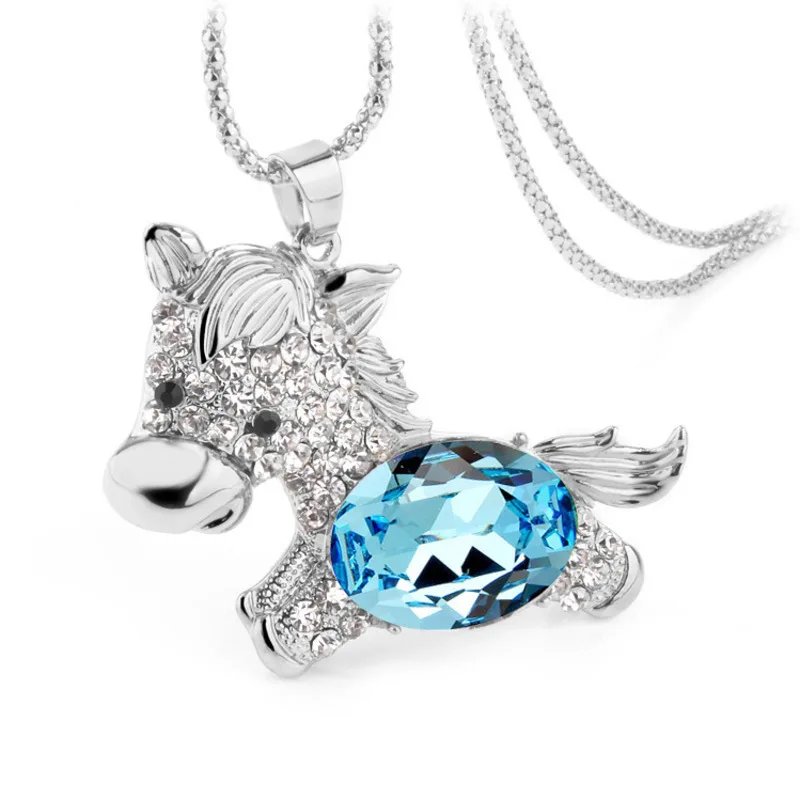 Tassina Pony animal horse Necklaces Pendants Minimalist Crystal Silver Color Pendant For Girls Drop Shopping Fashion Jewelry
Tassina Pony animal horse Necklaces Pendants Minimalist Crystal Silver Color Pendant For Girls Drop Shopping Fashion Jewelry