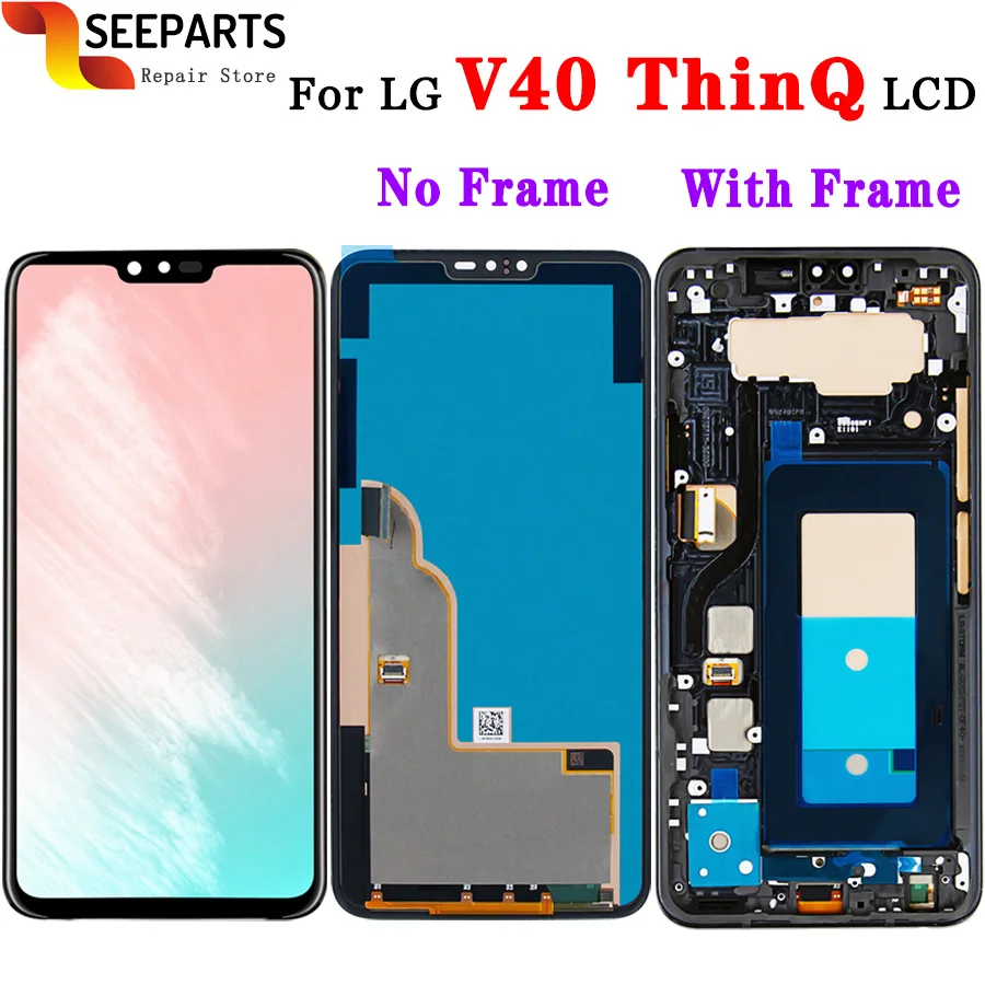 Original 6.5" 1440x3120 Tested Screen For LG V40 Touch Screen Digitizer Assembly for LG V40 Display ThinQ With Frame Replacement
Original 6.5" 1440x3120 Tested Screen For LG V40 Touch Screen Digitizer Assembly for LG V40 Display ThinQ With Frame Replacement