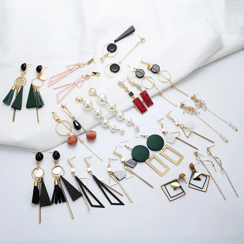 Fashion Korean Earrings 2019 Flower Geometric Long Asymmetry Circle Ear Acrylic Big Dangling Earrings Women Valentine's Gift 570
Fashion Korean Earrings 2019 Flower Geometric Long Asymmetry Circle Ear Acrylic Big Dangling Earrings Women Valentine's Gift 570