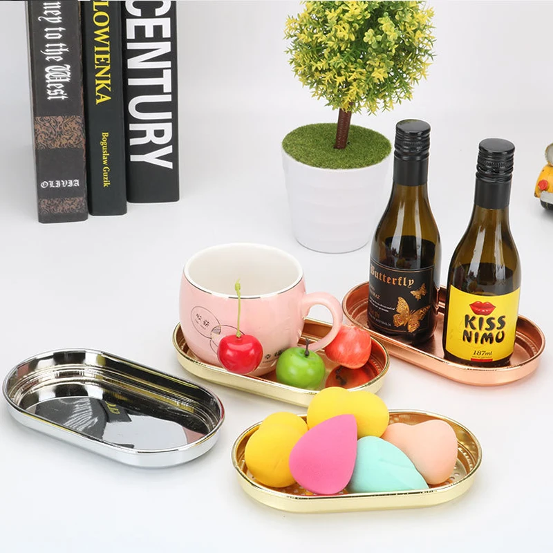 Nordic Decorative Trinket Tray Metal Kitchen Storage Tray Dish Iron Fruit Plate Tableware Oval Jewelry Display Tray Dessert Stor
Nordic Decorative Trinket Tray Metal Kitchen Storage Tray Dish Iron Fruit Plate Tableware Oval Jewelry Display Tray Dessert Stor