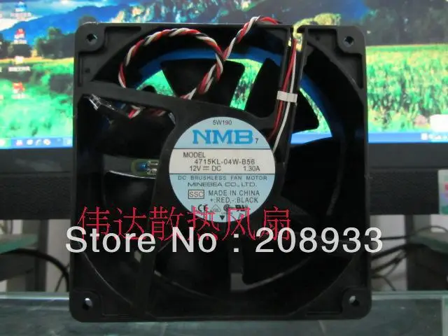 For Minebea NMB 1238 12V 1.3A 4715KL-04W-B56