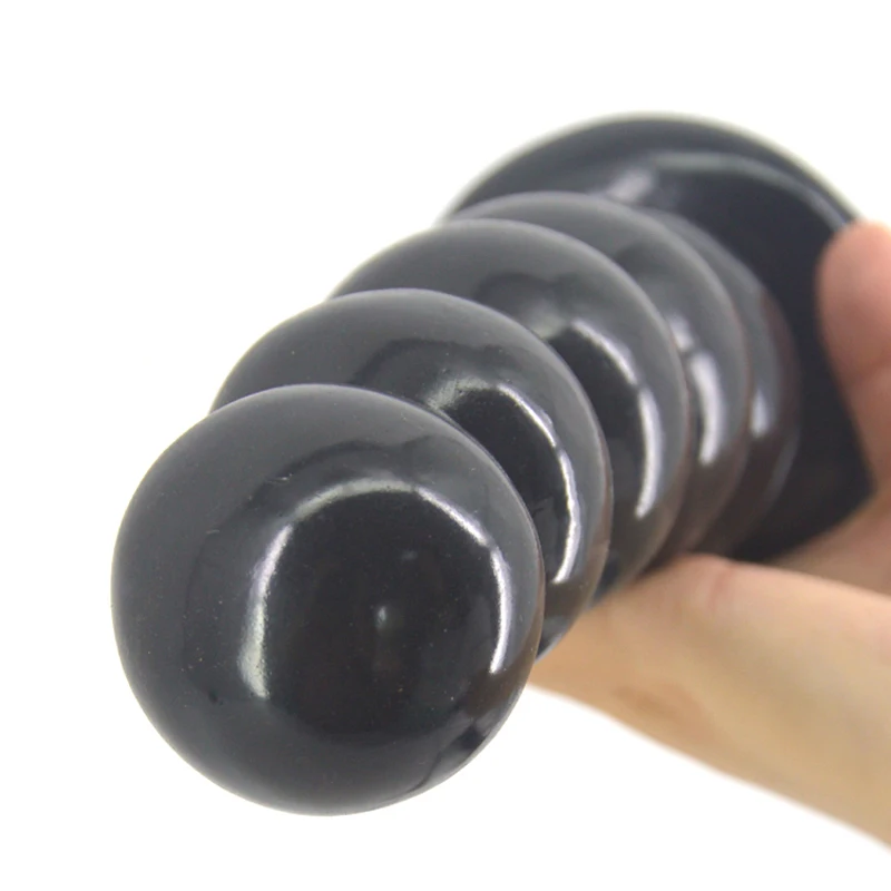 Skin Color Big Anal Penis 5 Solid Gradated Sizes Round Balls Anus Beads Vagina Stimualte Adult Strong Sucker Women Consolador