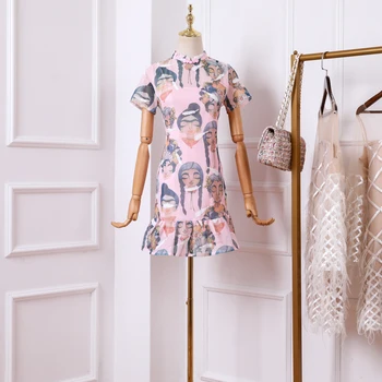 Retro cheongsam style evening dress female Tens Girls Chinese style fairy student fresh short-sleeved fashion party dress
Retro cheongsam style evening dress female Tens Girls Chinese style fairy student fresh short-sleeved fashion party dress