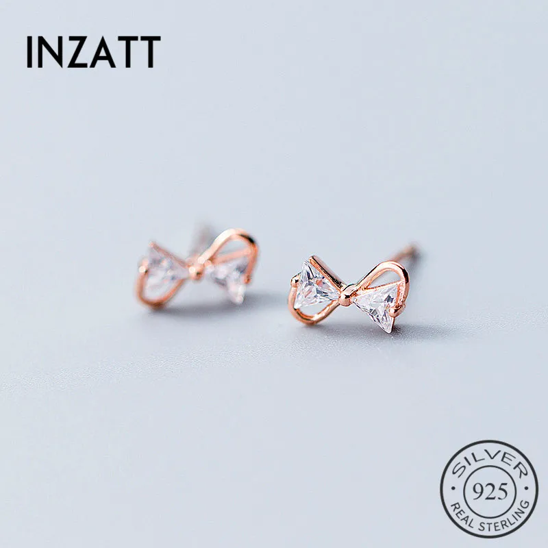 INZATT Bohemia Bowkont Zircon Stud Earrings 2018 Pendientes Mujer Moda 2018 Jewelry Silver 925 Rose gold color For Women Gift
INZATT Bohemia Bowkont Zircon Stud Earrings 2018 Pendientes Mujer Moda 2018 Jewelry Silver 925 Rose gold color For Women Gift