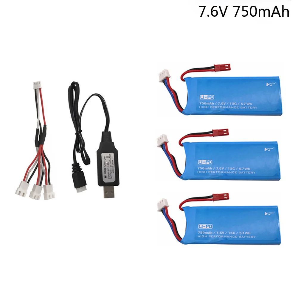 7.6V 750mAh Lipo Battery for Hubsan H216A Quadcopter Parts Drone Backup Battery battery with 3-in-1 Charger toy battery 3PCS/lot
7.6V 750mAh Lipo Battery for Hubsan H216A Quadcopter Parts Drone Backup Battery battery with 3-in-1 Charger toy battery 3PCS/lot