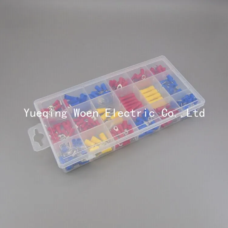 260pcs Assorted Crimp Terminals Set, Wire Connector Wire Terminal Insulation terminal platter Cold pressed terminals
260pcs Assorted Crimp Terminals Set, Wire Connector Wire Terminal Insulation terminal platter Cold pressed terminals