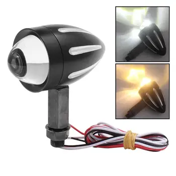 2Pcs Black Motorcycle Bullet Metal Turn Signal light Yellow Fit For Harley Honda Yamaha Suzuki Kawasaki Cafe Racer Sportster
2Pcs Black Motorcycle Bullet Metal Turn Signal light Yellow Fit For Harley Honda Yamaha Suzuki Kawasaki Cafe Racer Sportster