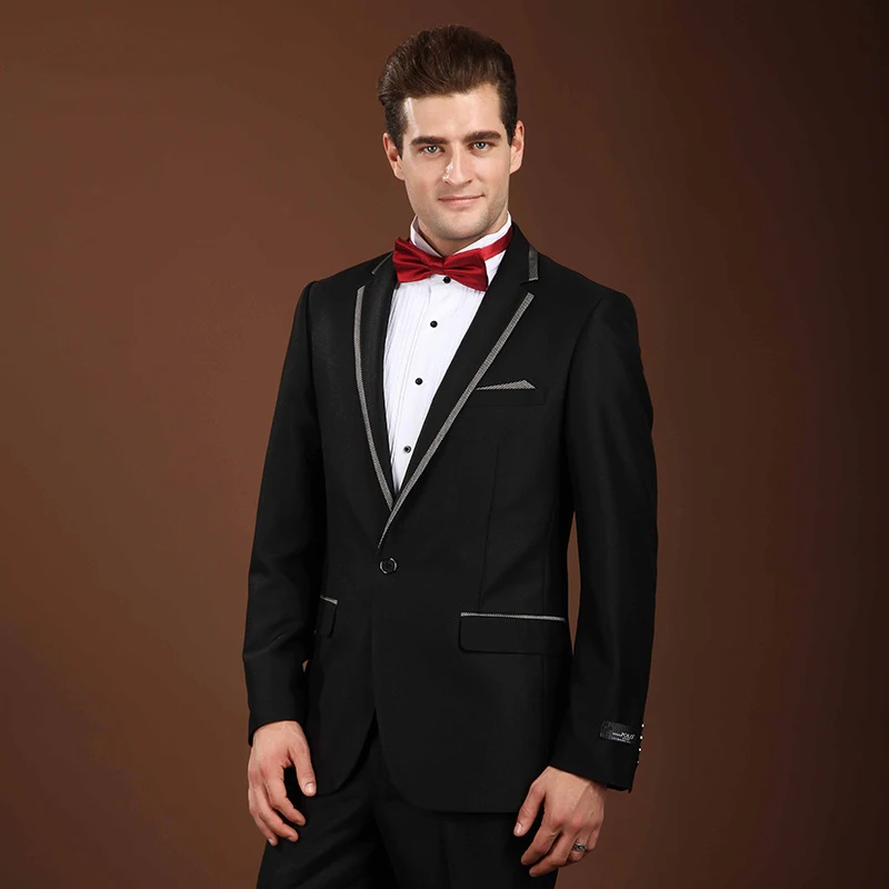 Groom Wedding Suit Boys Prom Suits Slim Men Suits tuxedo jacket men Plaid Collar Stage Clothing Formal Wear costume homme 2017
Groom Wedding Suit Boys Prom Suits Slim Men Suits tuxedo jacket men Plaid Collar Stage Clothing Formal Wear costume homme 2017