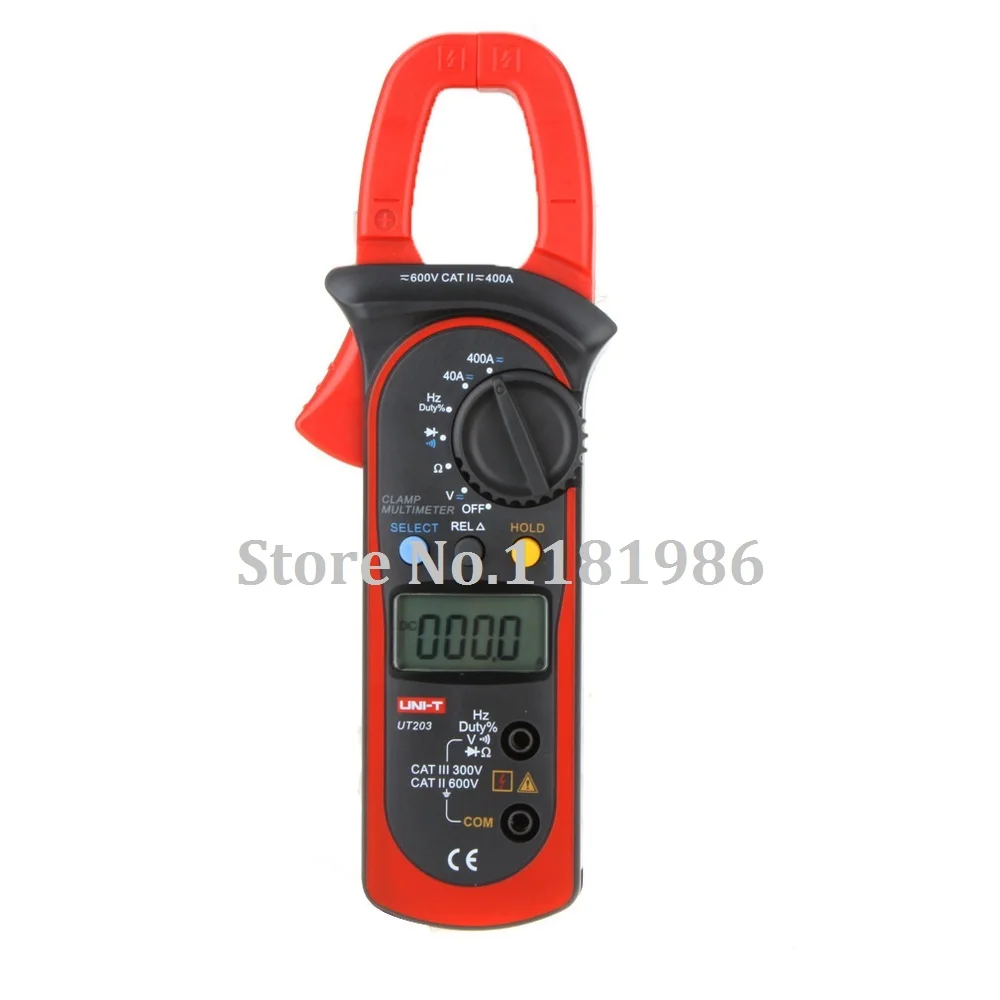 UNI-T UT203 UT 203 Digital Clamp Meter Multimeter Ohm DMM DC AC Current Voltmeter Frequency Temperature
UNI-T UT203 UT 203 Digital Clamp Meter Multimeter Ohm DMM DC AC Current Voltmeter Frequency Temperature