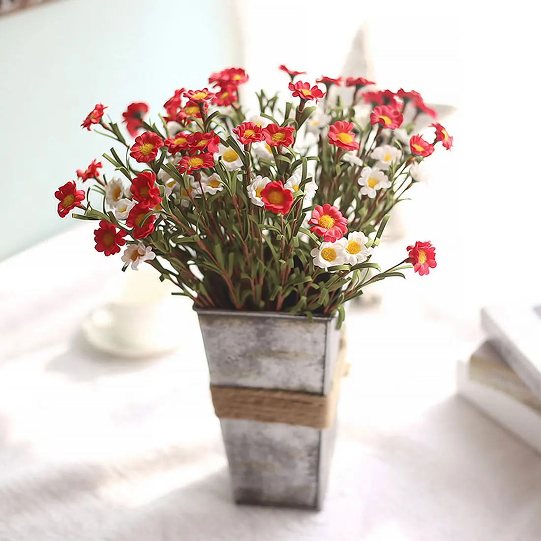 Wedding Decoration 8 Heads/Branch Colorful Artificial Flowers Silk Daisy Flowers Fake Plants Flowers for wedding decor
Wedding Decoration 8 Heads/Branch Colorful Artificial Flowers Silk Daisy Flowers Fake Plants Flowers for wedding decor