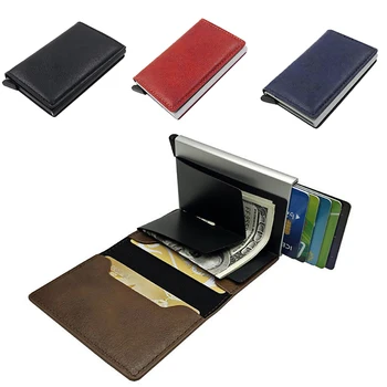 New 2020 Antitheft Men Vintage Credit Card Holder Blocking Rfid Wallet Leather Unisex Security Information Aluminum Metal Purse
New 2020 Antitheft Men Vintage Credit Card Holder Blocking Rfid Wallet Leather Unisex Security Information Aluminum Metal Purse