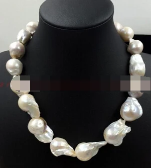 Jewelr 006453 REAL HUGE AAA SOUTH SEA WHITE BAROQUE 18-30 MM PEARL NECKLACE 18''
Jewelr 006453 REAL HUGE AAA SOUTH SEA WHITE BAROQUE 18-30 MM PEARL NECKLACE 18''