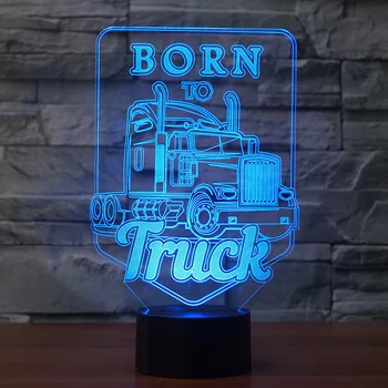 3D night lamp big truck born to truck 7 changes color gradient color touch switch supports USB as home decoration or gift
3D night lamp big truck born to truck 7 changes color gradient color touch switch supports USB as home decoration or gift