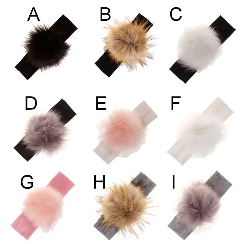 Raccoon Faux Fur Pompoms Baby Headband Cotton Children Girls Elastic Hair Bands Turban For Girl Toddler Headbands
Raccoon Faux Fur Pompoms Baby Headband Cotton Children Girls Elastic Hair Bands Turban For Girl Toddler Headbands
