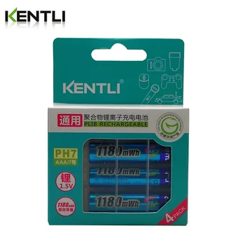4pcs KENTLI AAA lithium Battery1.5V 1100mWh Lithium ion polymer AAA Rechargeble Battery Stable voltage AAA Battery
4pcs KENTLI AAA lithium Battery1.5V 1100mWh Lithium ion polymer AAA Rechargeble Battery Stable voltage AAA Battery