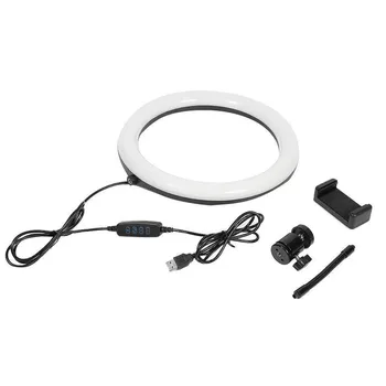 Photography Dimmable LED Selfie Ring Light Youtube Video Live 3500-5500k Photo Studio Light With Phone Holder USB Plug c617
Photography Dimmable LED Selfie Ring Light Youtube Video Live 3500-5500k Photo Studio Light With Phone Holder USB Plug c617