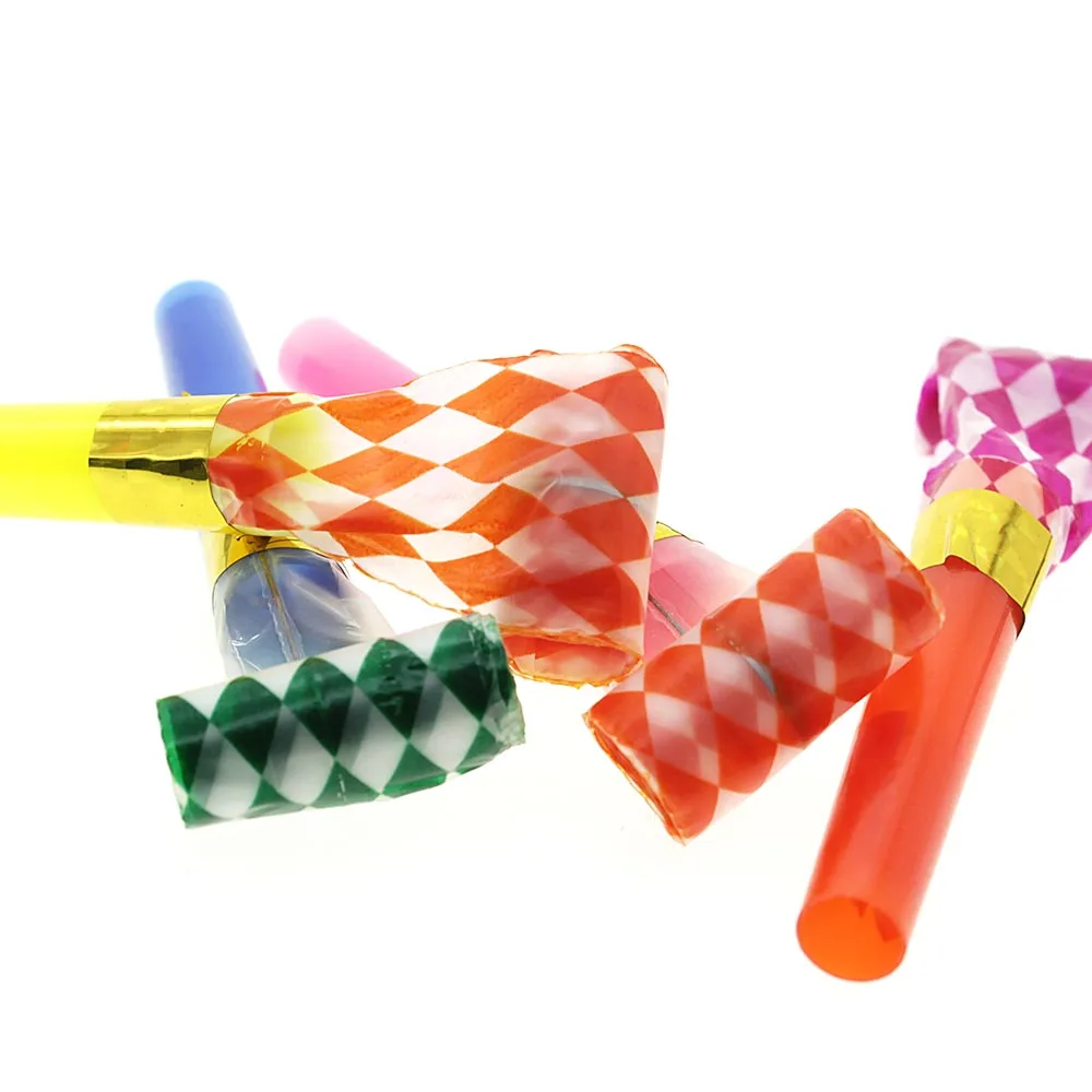 Heiße Plastic Lustige Noise Blowout Jazzy Whistle Kinder Spielzeug Geschenk 