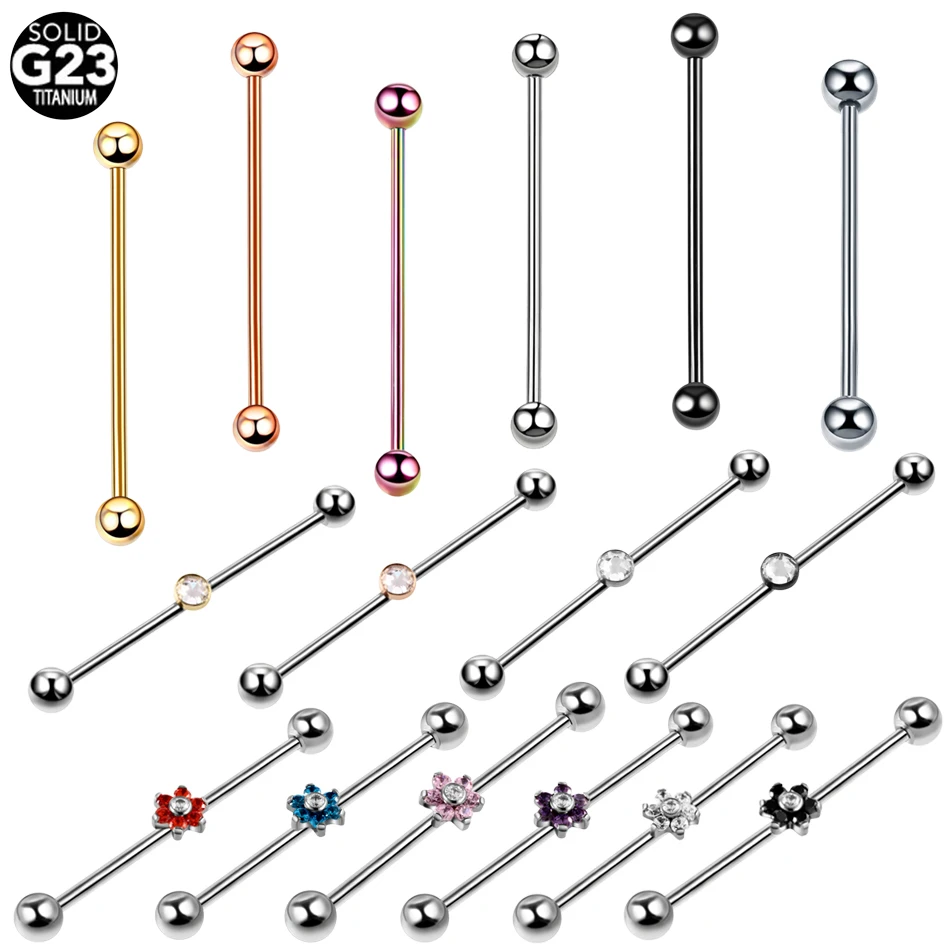 1PC G23 Titanium Crystal Flower Tongue Piercing Gem Septum Industrial Barbell Flesh Tunnels Ear Plugs Ear Expanders Body Jewelry
1PC G23 Titanium Crystal Flower Tongue Piercing Gem Septum Industrial Barbell Flesh Tunnels Ear Plugs Ear Expanders Body Jewelry