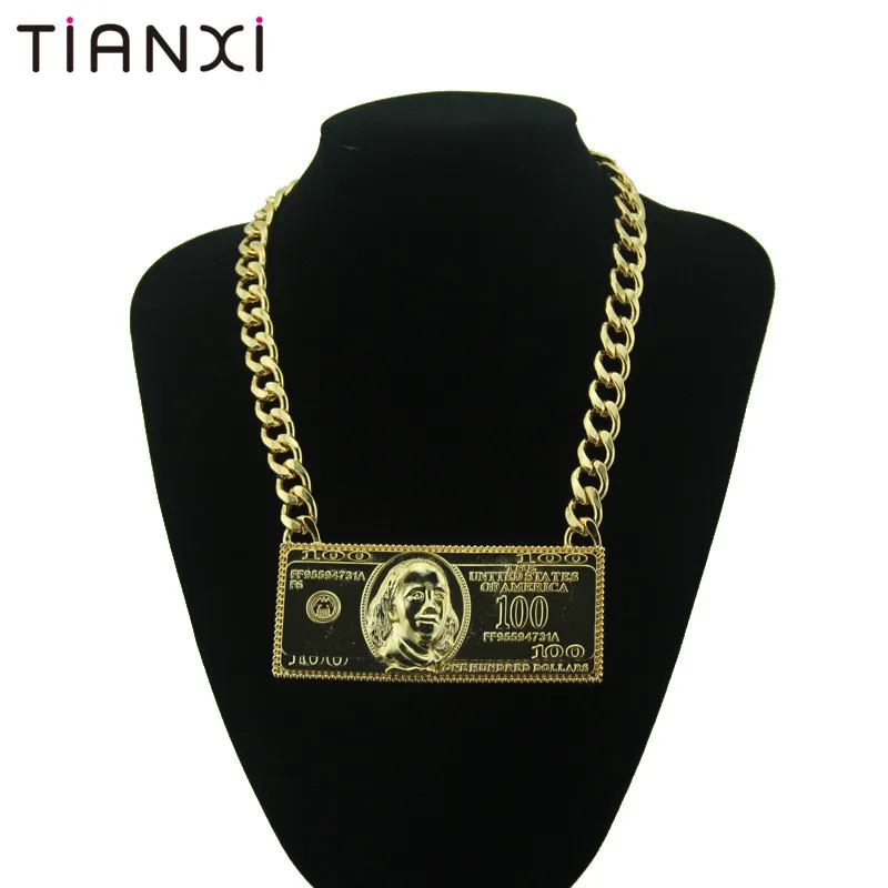 Necklace Hip Hop Rap Gold Color US Dollar Pendant Necklace Chain Accessories Hiphop Jewelry Money
Necklace Hip Hop Rap Gold Color US Dollar Pendant Necklace Chain Accessories Hiphop Jewelry Money