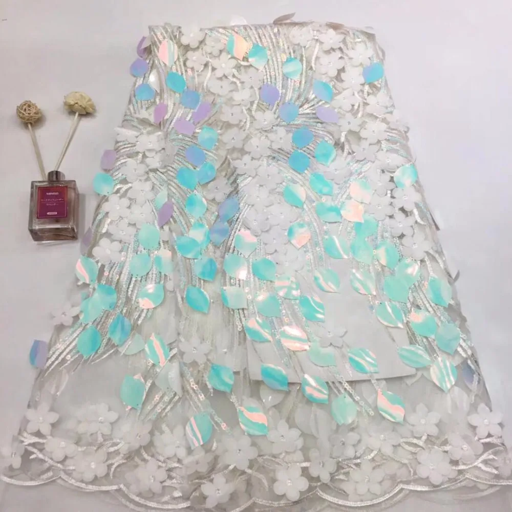New French Nigerian sequins net 3d lace,African tulle mesh Sequence lace fabric high quality for wedding dress 5yards/lot white(
New French Nigerian sequins net 3d lace,African tulle mesh Sequence lace fabric high quality for wedding dress 5yards/lot white(