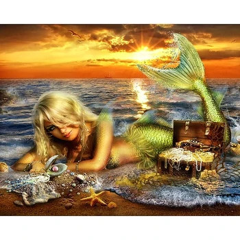 Beautiful Mermaid With Green Tail DIY diamond Painting Cross Stitch diamond embroidery mosaic diamond home decor KBL
Beautiful Mermaid With Green Tail DIY diamond Painting Cross Stitch diamond embroidery mosaic diamond home decor KBL