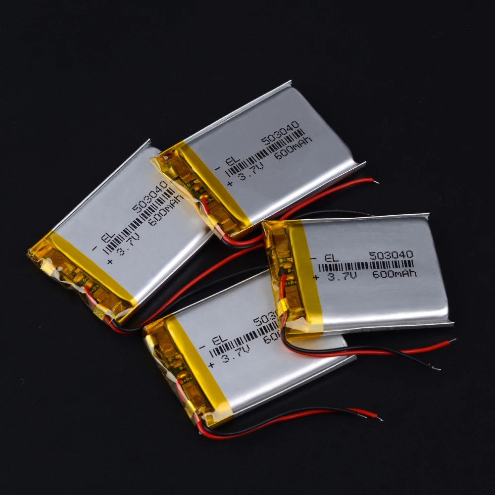 Polymer battery 600 mah 3.7 V 503040 smart home MP3 speakers Li-ion battery for dvr,GPS,mp3,mp4,DVD power bank,speaker
Polymer battery 600 mah 3.7 V 503040 smart home MP3 speakers Li-ion battery for dvr,GPS,mp3,mp4,DVD power bank,speaker