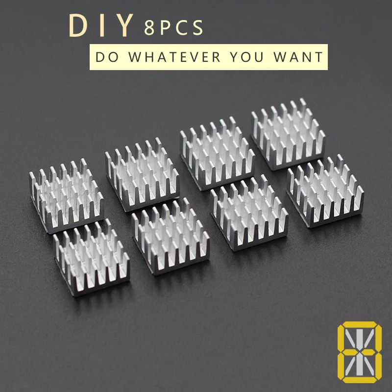 8PCS Heat Sinks Aluminium shim pad Thermal VGA RAM Heat Sinks Spreader Memory Cooler Cooling For DDR SIZE 15mm*15mm*8mm
8PCS Heat Sinks Aluminium shim pad Thermal VGA RAM Heat Sinks Spreader Memory Cooler Cooling For DDR SIZE 15mm*15mm*8mm