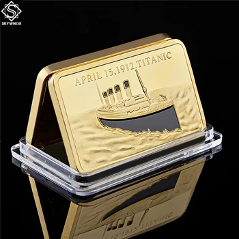 Titanic Ship In Memory Of Rms Victims 1OZ Gold Layered.999 Commemorative Bar/Coin Collection
Titanic Ship In Memory Of Rms Victims 1OZ Gold Layered.999 Commemorative Bar/Coin Collection