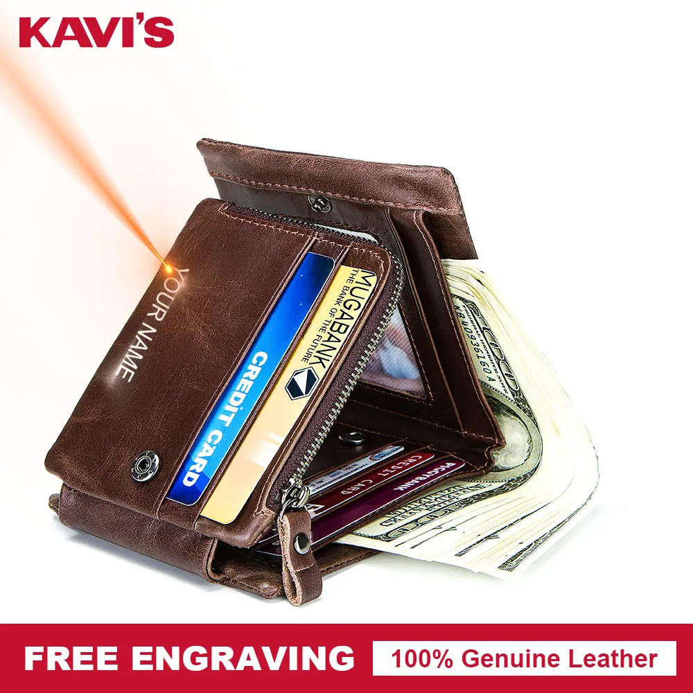 KAVIS Free Engraving Trifold Genuine Leather Men Wallet Coin Purse Male Cuzdan Zipper Walet Carder Holder PORTFOLIO Valllet
KAVIS Free Engraving Trifold Genuine Leather Men Wallet Coin Purse Male Cuzdan Zipper Walet Carder Holder PORTFOLIO Valllet