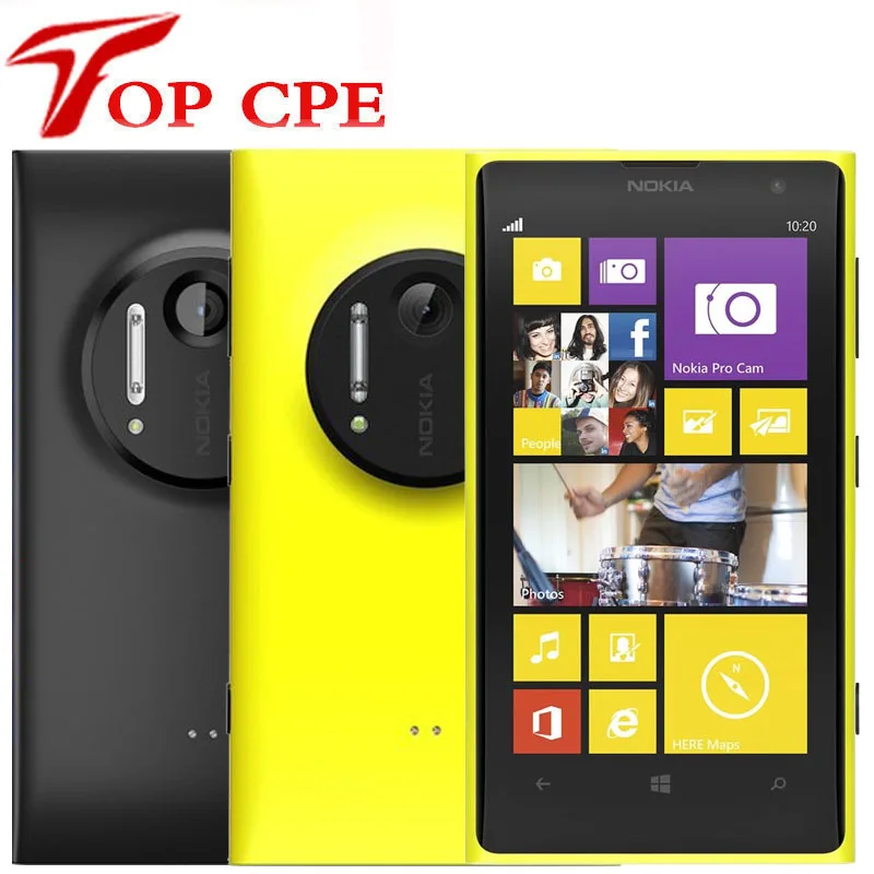 Original Nokia Lumia 1020 unlocked 4.5" Touchscreen Dual core WIFI Windows OS Smatphone 41.0MP Camra 1080P 32GB ROM mobile phone
Original Nokia Lumia 1020 unlocked 4.5" Touchscreen Dual core WIFI Windows OS Smatphone 41.0MP Camra 1080P 32GB ROM mobile phone