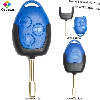 KEYECU Replacement Remote Key Keyless Entry - 3 Buttons & 433MHz Frequency & 4D63 Chip - FOB for Ford Transit WM VM 2006- 2014
KEYECU Replacement Remote Key Keyless Entry - 3 Buttons & 433MHz Frequency & 4D63 Chip - FOB for Ford Transit WM VM 2006- 2014