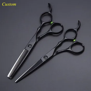 Custom japan 440c 6 inch cool black hair cutting scissors cut barber makas thinning shears haircut scissor hairdressing scissors
Custom japan 440c 6 inch cool black hair cutting scissors cut barber makas thinning shears haircut scissor hairdressing scissors