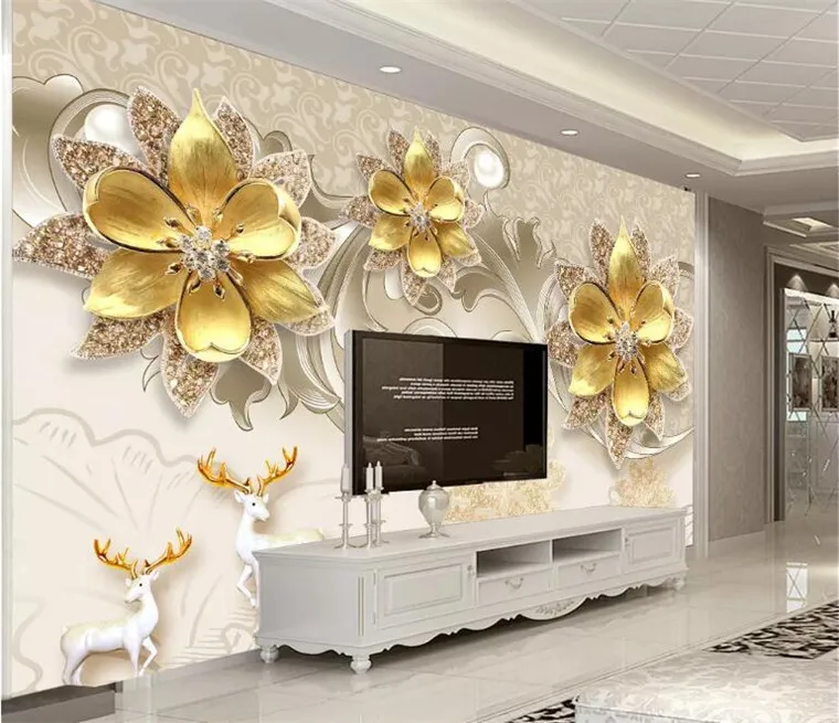 Custom wallpaper 3D stereo photo mural luxury atmosphere European jewelry flower background 3d wall papers home decor
Custom wallpaper 3D stereo photo mural luxury atmosphere European jewelry flower background 3d wall papers home decor