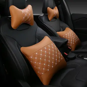 LumiParty 2 Pcs Car Headrest + 2 Pcs Waist Pillow Set Breathable Soft Comfortable Seat Neck Pillows universal Neck Headrest r30
LumiParty 2 Pcs Car Headrest + 2 Pcs Waist Pillow Set Breathable Soft Comfortable Seat Neck Pillows universal Neck Headrest r30