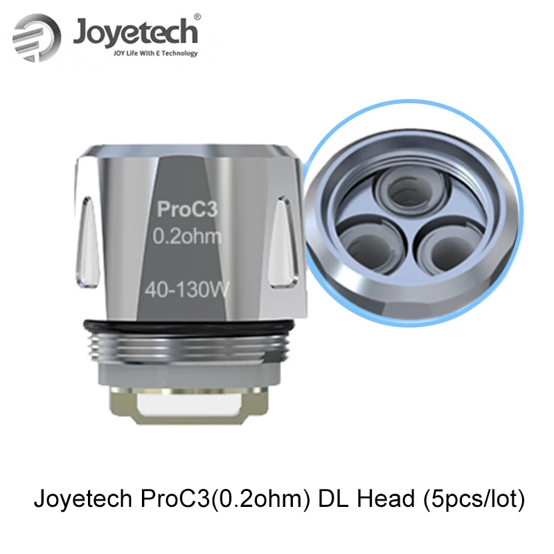 Joyetech ProC Series Heads-ProC3(0.2ohm) DL Head coil replacement for eVic Primo Mini Kit/ProCore Aries Tank/Cuboid Tap Kit