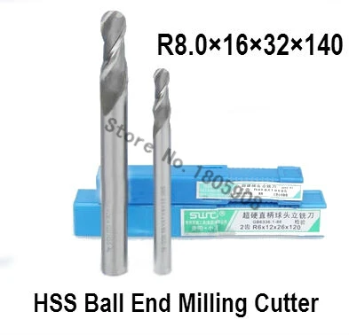 2PCS lengthening R8.0 high speed steel ball end milling cutter, straight shank white steel cutter, R alloy milling cutter
2PCS lengthening R8.0 high speed steel ball end milling cutter, straight shank white steel cutter, R alloy milling cutter