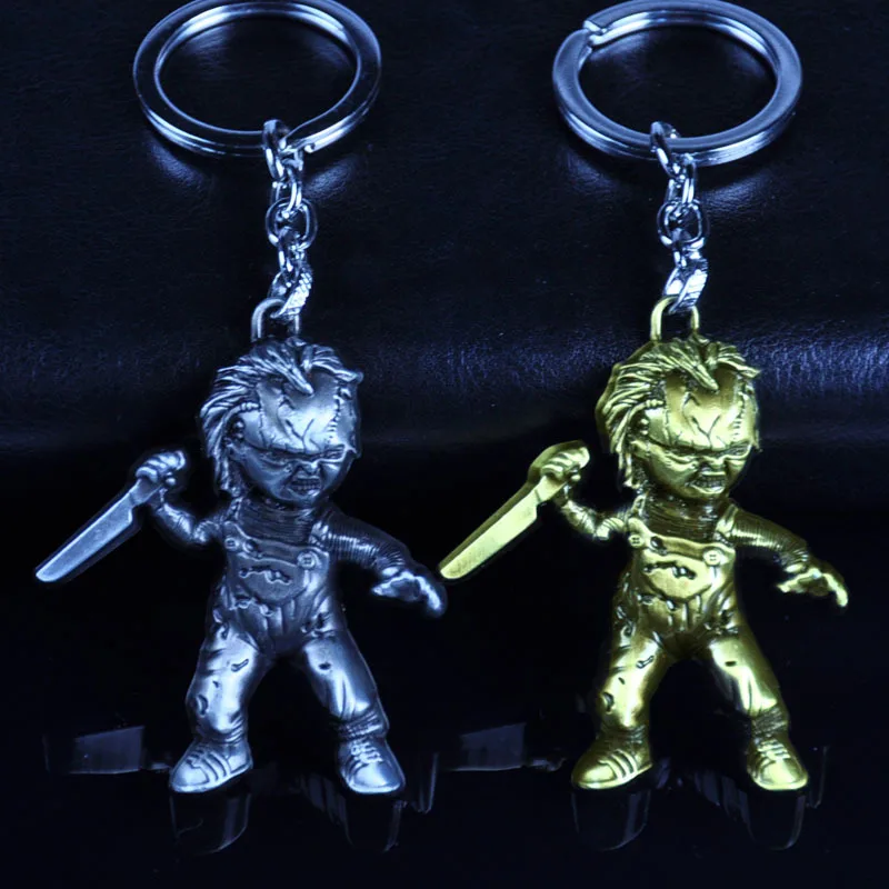 Movie Bride of Chucky Keychain 3D Killer Doll Coslay Metal Pendant Keyring Fashion Car Key Chain High Quality Gift for Men Fans
Movie Bride of Chucky Keychain 3D Killer Doll Coslay Metal Pendant Keyring Fashion Car Key Chain High Quality Gift for Men Fans