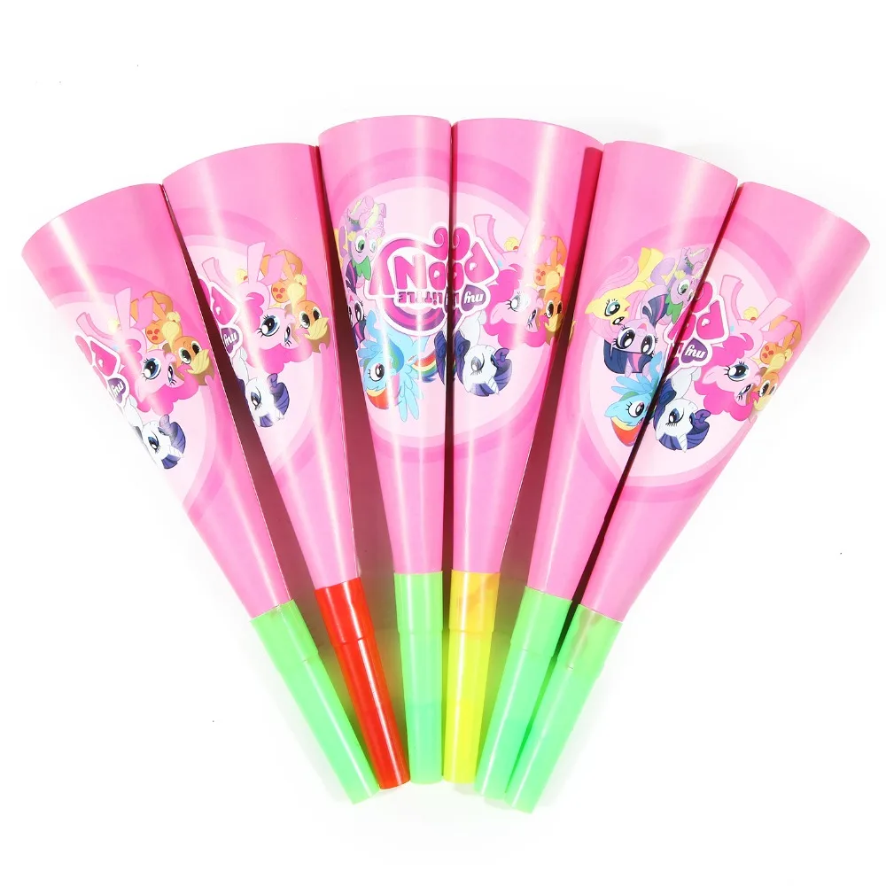 6PCS Wholesale my little pony Theme Horn Party decorations Baby Happy Birthday wedding event party supplies for kids
6PCS Wholesale my little pony Theme Horn Party decorations Baby Happy Birthday wedding event party supplies for kids