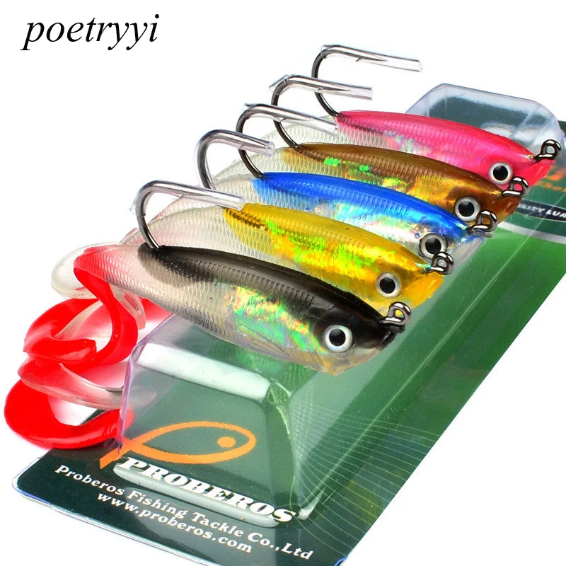 POETRYYI 5PCS Soft Bait with JIG Hook 5 Color Fishing Lure 10cm Fishing Bait 14.7g Fishing Tackle with Lead Fishing Soft Lure
POETRYYI 5PCS Soft Bait with JIG Hook 5 Color Fishing Lure 10cm Fishing Bait 14.7g Fishing Tackle with Lead Fishing Soft Lure