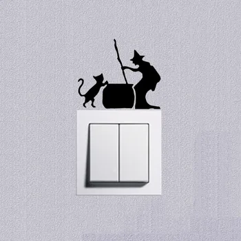 A Cat With A Witch Vinyl Decal Creative Personality Switch Sticker Decoration Wall Decal 2SS0535
A Cat With A Witch Vinyl Decal Creative Personality Switch Sticker Decoration Wall Decal 2SS0535