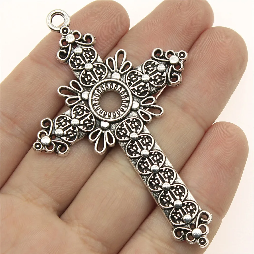 WYSIWYG 2pcs 76x49mm Religious Cross Pendant Big Cross Pendants Charm Setting Big Cross Charm For Jewelry Making
WYSIWYG 2pcs 76x49mm Religious Cross Pendant Big Cross Pendants Charm Setting Big Cross Charm For Jewelry Making