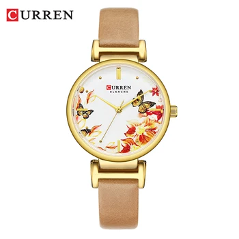 CURREN Top Brand Women Watches Pattern Flowers Leather PU Leather Strap Quartz Wrist Watch Ladies Watch Dress Senhoras assistir 
CURREN Top Brand Women Watches Pattern Flowers Leather PU Leather Strap Quartz Wrist Watch Ladies Watch Dress Senhoras assistir