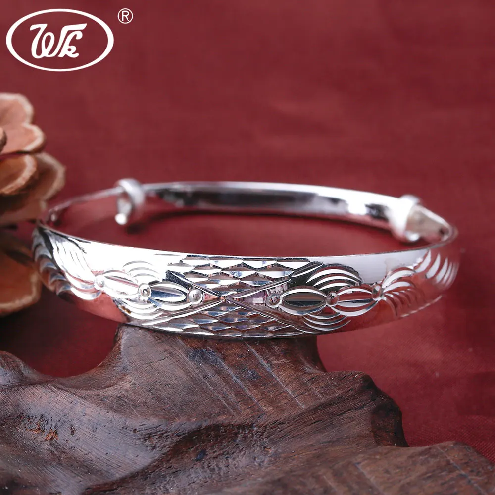 WK NEW Fashion Real Pure 999 Sterling Silver Bracelet Bangle Charm Bracelets Bangles Jewelry For Women Wholesale 4W BL76010
WK NEW Fashion Real Pure 999 Sterling Silver Bracelet Bangle Charm Bracelets Bangles Jewelry For Women Wholesale 4W BL76010