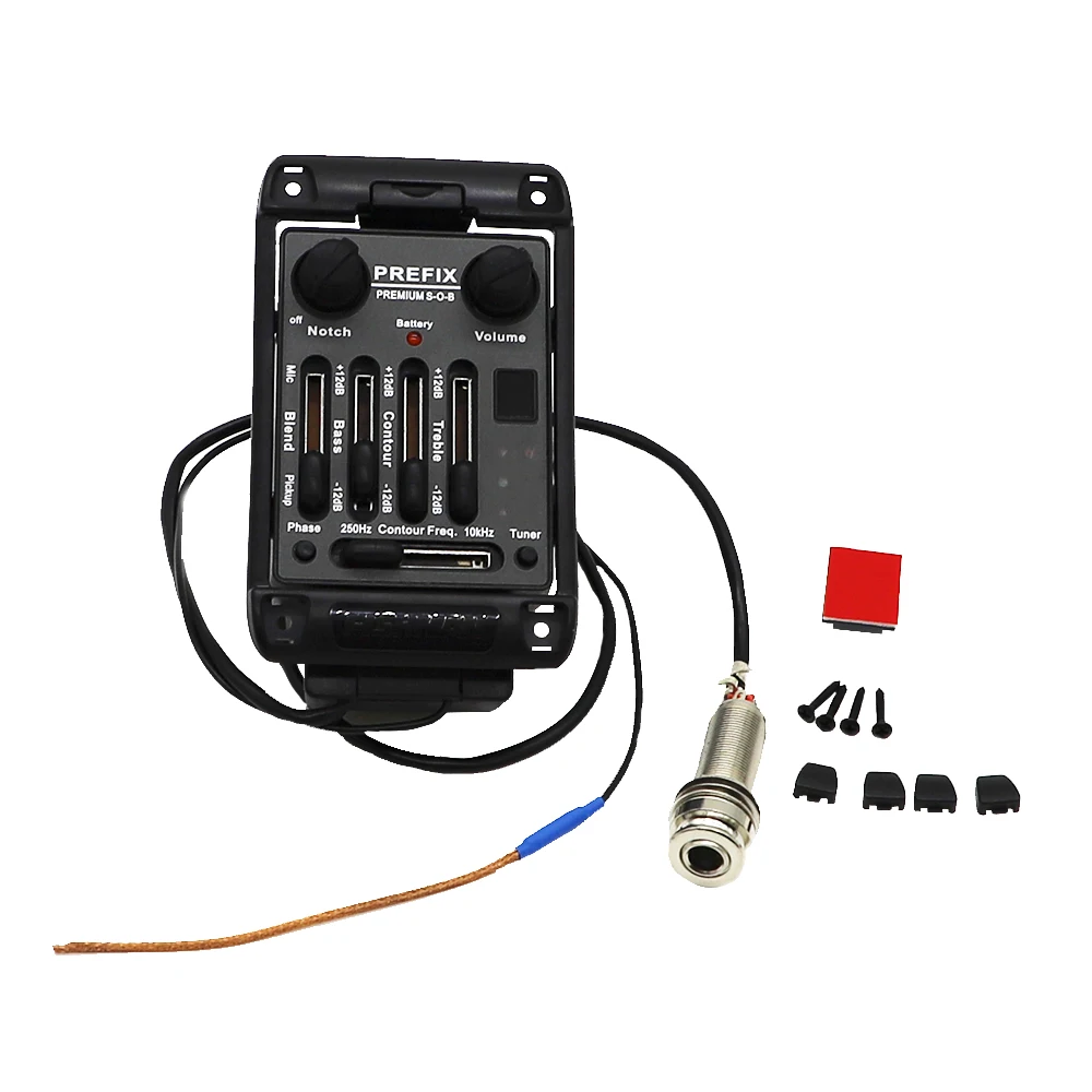 Acoustic Guitar Pickups Prefix Premium S-O-B Onboard Preamp Matrix Pickup EQ Equalizer Instrument Guitar Accessories
Acoustic Guitar Pickups Prefix Premium S-O-B Onboard Preamp Matrix Pickup EQ Equalizer Instrument Guitar Accessories