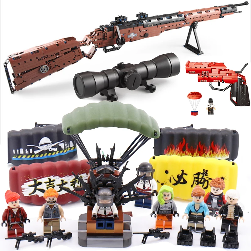 PUBG Playerunknown's Battlegrounds compatible legoed Ak47 weapons guns 98k sets model building blocks kids toys bricks technic
PUBG Playerunknown's Battlegrounds compatible legoed Ak47 weapons guns 98k sets model building blocks kids toys bricks technic