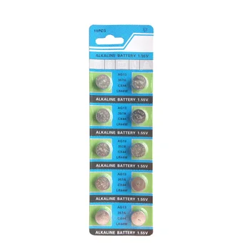 10pcs 1.5V AG13 Battery LR44 L1154 RW82 RW42 SR1154 SP76 A76 357A pila lr44 SR44 AG 13 Lithium Button Cell Coin Battery
10pcs 1.5V AG13 Battery LR44 L1154 RW82 RW42 SR1154 SP76 A76 357A pila lr44 SR44 AG 13 Lithium Button Cell Coin Battery