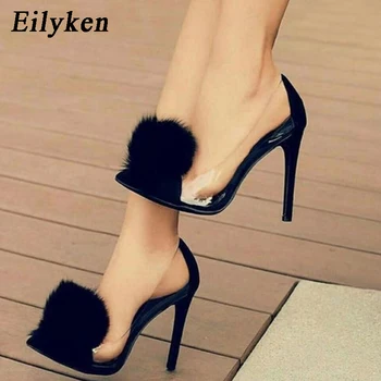 Eilyken PVC Transparent Concise Women Pointed Toe Thin High Heel Fashion Sandals Ladies Slip-on Slippers Gladiator Pumps Size 40
Eilyken PVC Transparent Concise Women Pointed Toe Thin High Heel Fashion Sandals Ladies Slip-on Slippers Gladiator Pumps Size 40