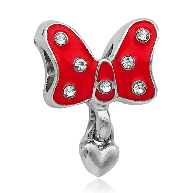 Free shipping 1PC European Silver Minnie Bowknot Bead Charm Fits Pandora Charm Bracelets & Necklace diy Jewelry for Women
Free shipping 1PC European Silver Minnie Bowknot Bead Charm Fits Pandora Charm Bracelets & Necklace diy Jewelry for Women