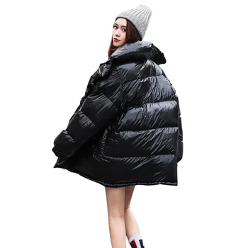 2019 Women's Glossy Down Jacket Winter Loose Warm Outwear Korean Fashion Plus Size Cotton Padded Parka Jackets Coats Woman
2019 Women's Glossy Down Jacket Winter Loose Warm Outwear Korean Fashion Plus Size Cotton Padded Parka Jackets Coats Woman
